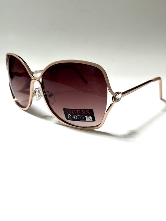 New GUESS Butterfly Oversized Sunglasses GO00040 Cut Out Pink Rhinestone